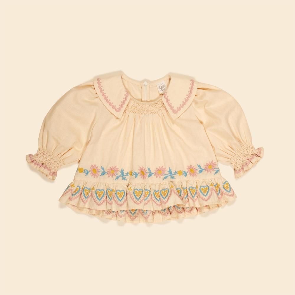 <img class='new_mark_img1' src='https://img.shop-pro.jp/img/new/icons14.gif' style='border:none;display:inline;margin:0px;padding:0px;width:auto;' />bettina blouse - cashew (baby&kids)