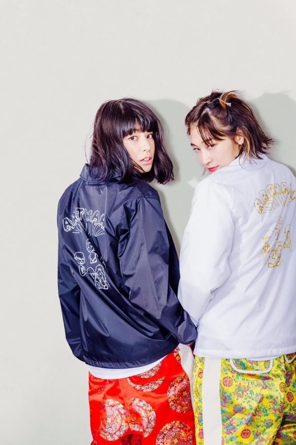 AKTR PUP COACH JACKET BK Lサイズ COACH JACKET -BLACK×WHITE- - ARTWARP