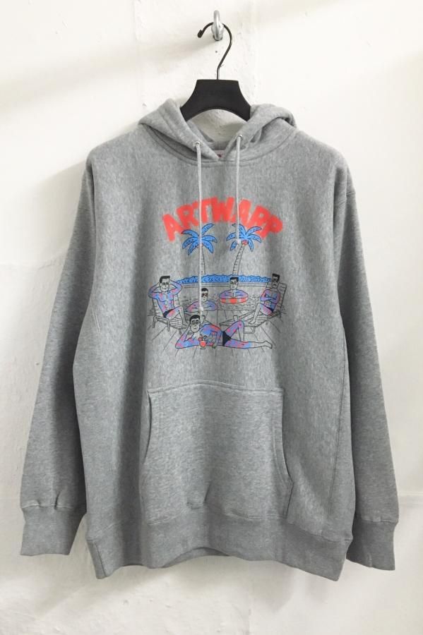 JUN OSON ARTWARP POOLSIDE HOODIE WH GY BK ARTWARP