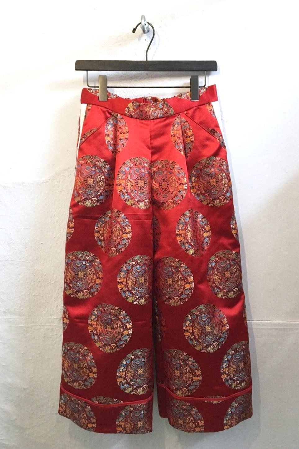 WIDE PANTS  -RED CIRCLE-