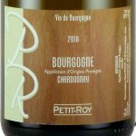 Bourgogne  Chardonnay ブルゴーニュ シャルドネ  2018 白 750ml /  Petit Roy プティ・ロワ
