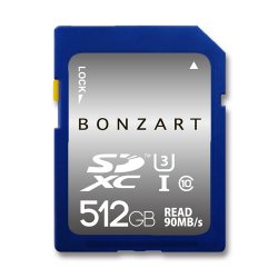 BONZART SDXCカード<br>512GB 90MB/s UHS-I