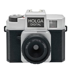 トイカメラ <br>HOLGA DIGITAL ブラック&シルバー<br>800万画素 