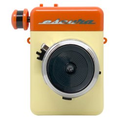 インスタントカメラ<br>Escura instant 60's オレンジ<br>手回しチェキfilm用カメラ