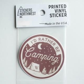 STICKERS NORTHWEST / Sticker [I'D RATHER BE CAMPING]