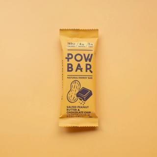The POW BAR / NATURAL ENERGY BAR / SALTED PEANUT BUTTER & CHOCOLATE CHIP