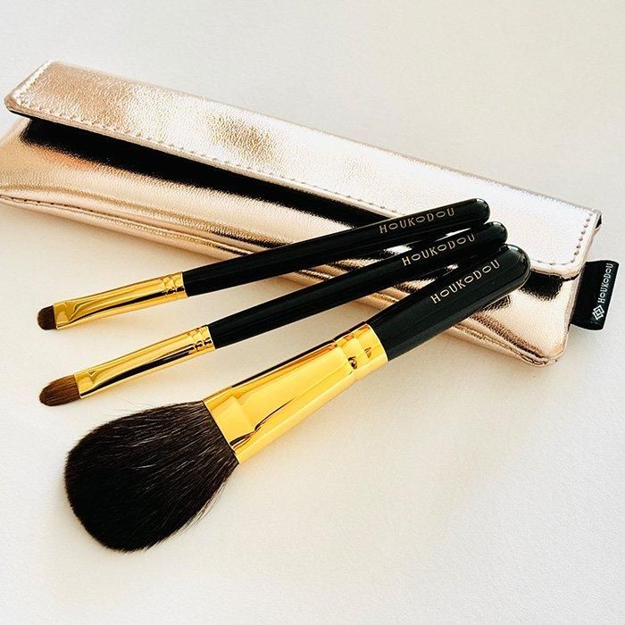 仿古堂 HOUKODOU 高級化粧筆　宙シリーズ 〈３本セット〉ブラシケース 仿古堂 HOUKODOU 高級化粧筆宙シリーズ 〈3本セット〉ブラシケース