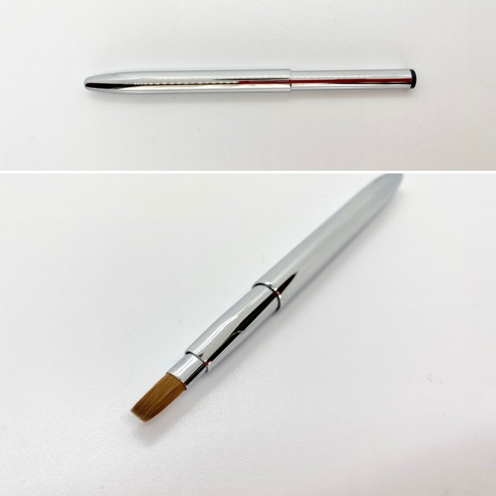 激安店舗 匠の化粧筆コスメ堂 熊野筆リップブラシ イタチ毛 平筆 赤軸ショートタイプ 日本製