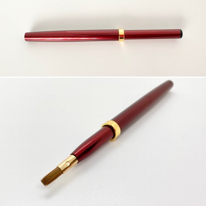 スライド式リップ 平 L-5 熊野筆 化粧筆 筆匠 仿古堂 HOUKODOUの商品画像