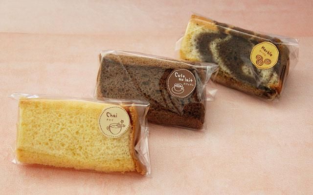 テイスティシールでシフォンケーキの味をお知らせ