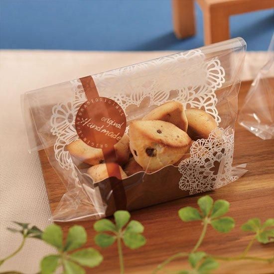 ラッピングシール,透明シール ベーシック ブラック 100枚入-お菓子