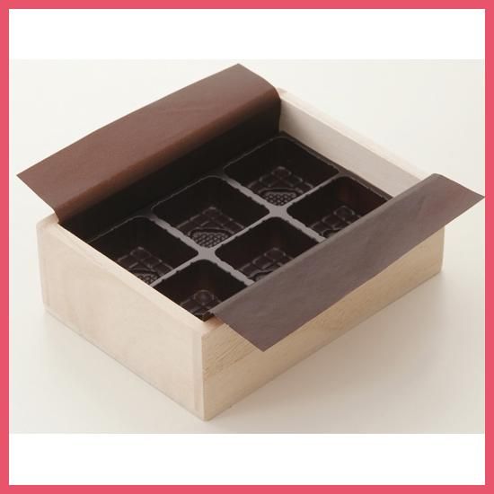 おはなさま専用 チョコボックス チョコレート箱,桐箱チョコ6個用 50個入-お菓子・パン・カフェの