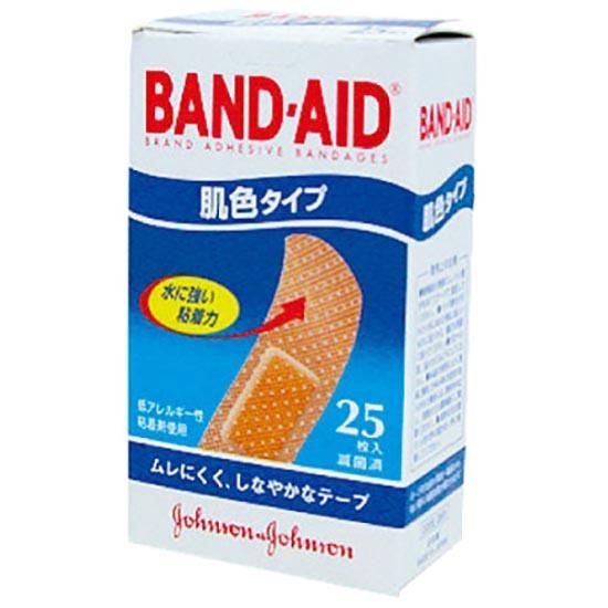 絆創膏 バンドエイド肌色 Mサイズ 1箱（25枚入）-お菓子・パン