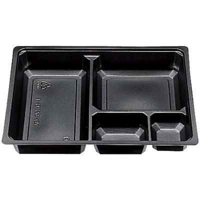 テイクアウト/弁当容器 中仕切 70-55 C-1 黒 50枚入 - お菓子