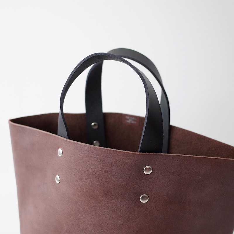 TEMBEA テンベア Delivery Tote Small Steer Oil Nume Brown