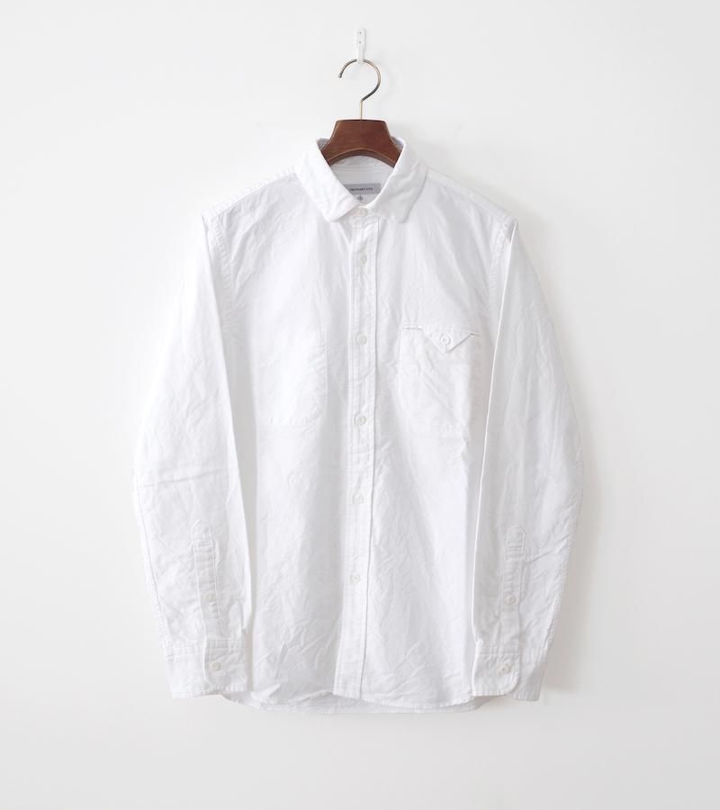Ordinary fits オーディナリーフィッツ Invisible B.D Shirt White