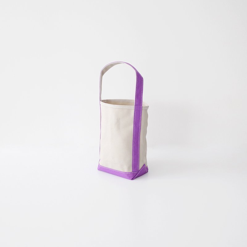 TEMBEA Baguette Tote Mini Light Beige / Violet