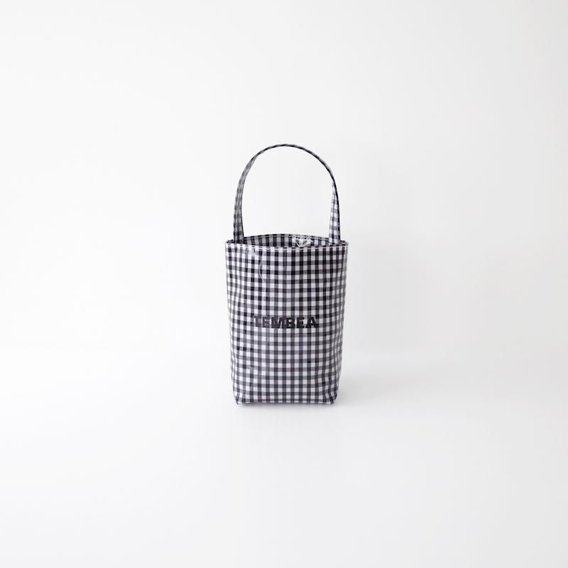 TEMBEA ƥ٥ Baguette Tote Mini PVC Coating Gingham Black