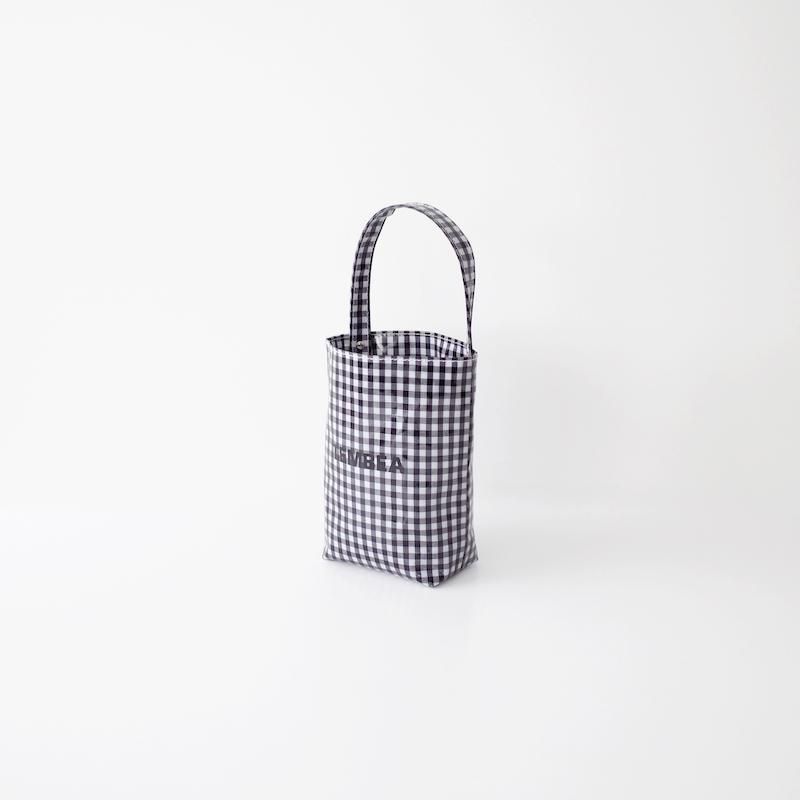 TEMBEA ƥ٥ Baguette Tote Mini PVC Coating Gingham Black