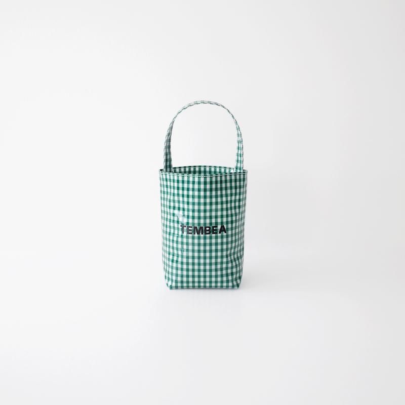 TEMBEA ƥ٥ Baguette Tote Mini PVC Coating Gingham Green