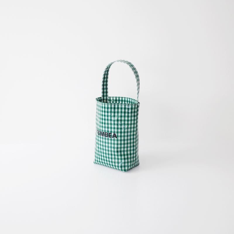 TEMBEA ƥ٥ Baguette Tote Mini PVC Coating Gingham Green