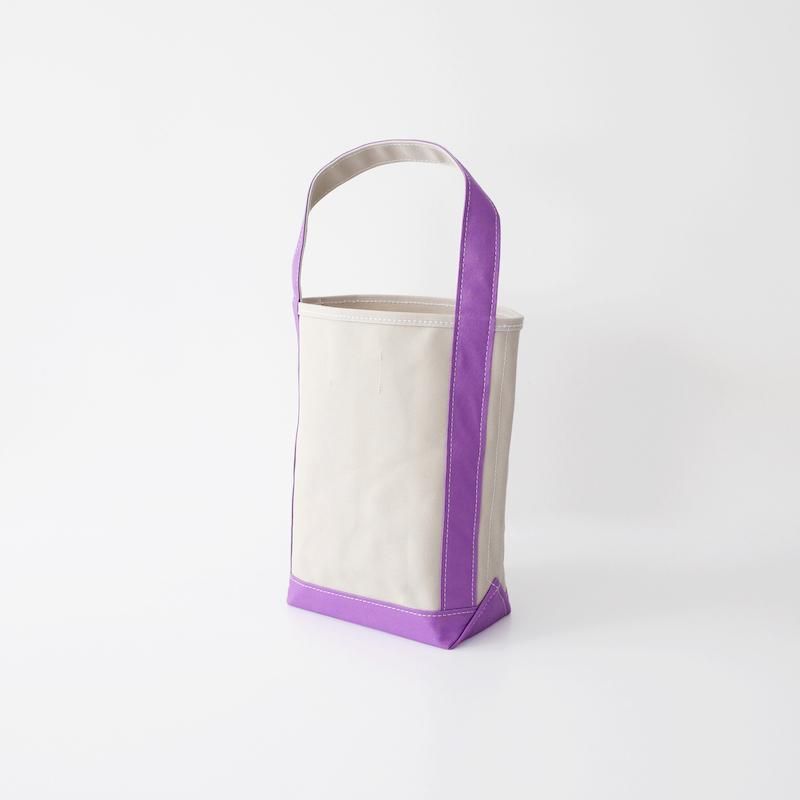 TEMBEA Baguette Tote Small Light Beige / Violet