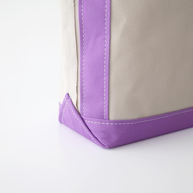 TEMBEA Baguette Tote Small Light Beige / Violet