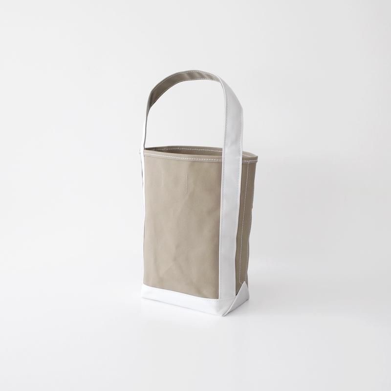 TEMBEA Baguette Tote Small Light Olive / Off White