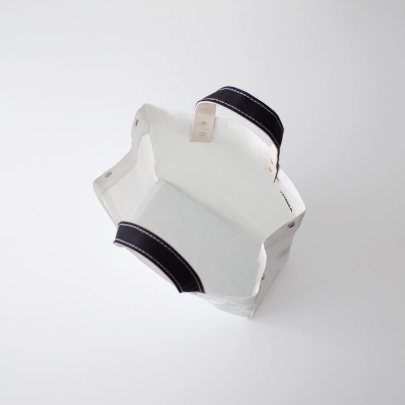 TEMBEA テンベア Paper Tote Medium Pe Cloth White Black