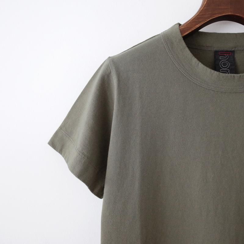 homspun ホームスパン 30/-天竺 半袖Tシャツ カーキ