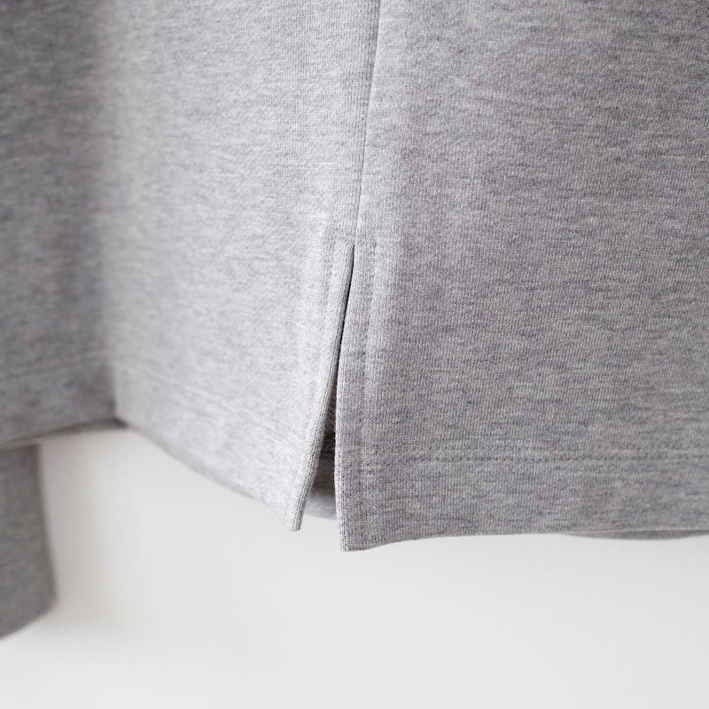 homspun ホームスパン コンパクト裏毛 カーディガン TOPグレー