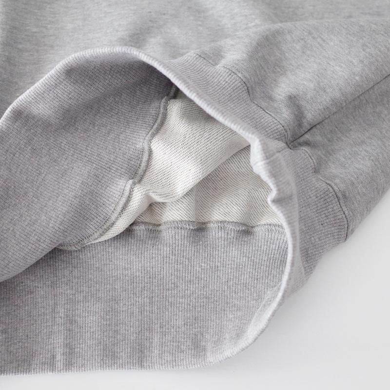 homspun コンパクト裏毛 プルオーバー TOPグレー