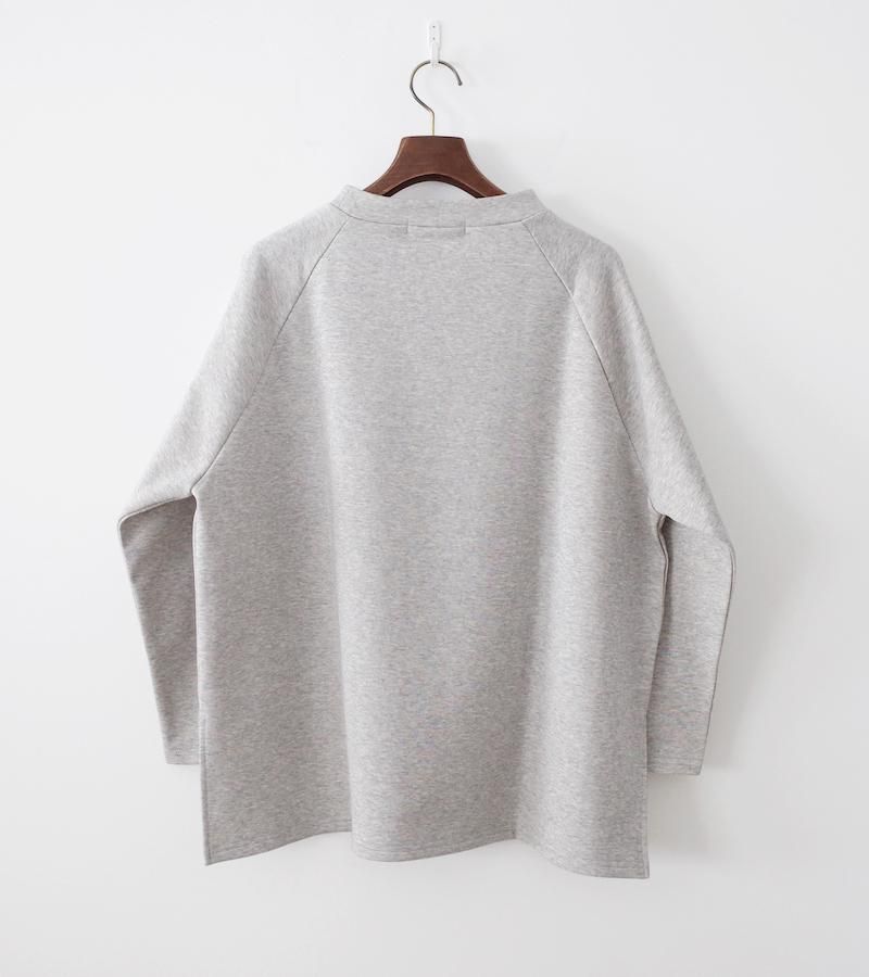 homspun ホームスパン 裏毛 ラグランプルオーバー TOPグレー