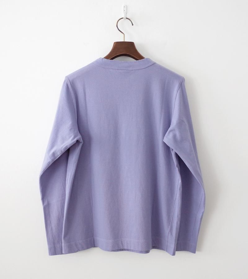 homspun 30/1 天竺 長袖Tシャツ ラベンダー