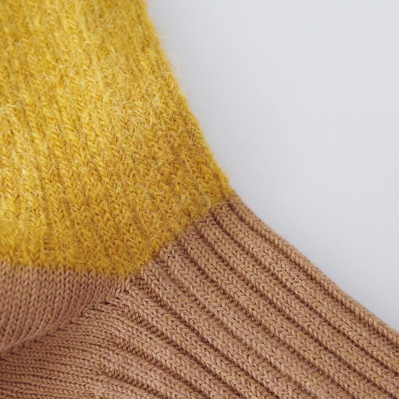 homspun モヘアコットンソックス