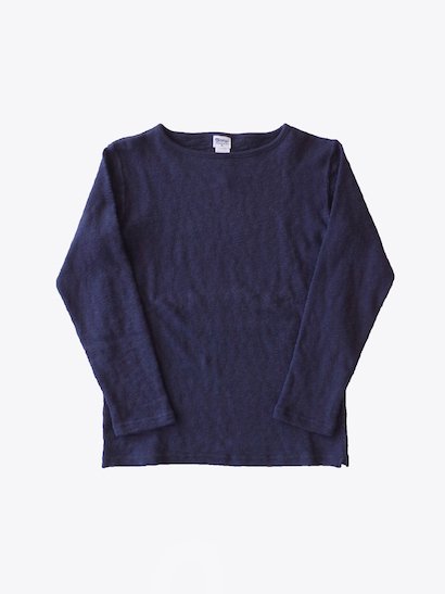 <img class='new_mark_img1' src='https://img.shop-pro.jp/img/new/icons21.gif' style='border:none;display:inline;margin:0px;padding:0px;width:auto;' />【40%OFF】Tieasy Organic Boatneck Basque Shirt - Dk Navy