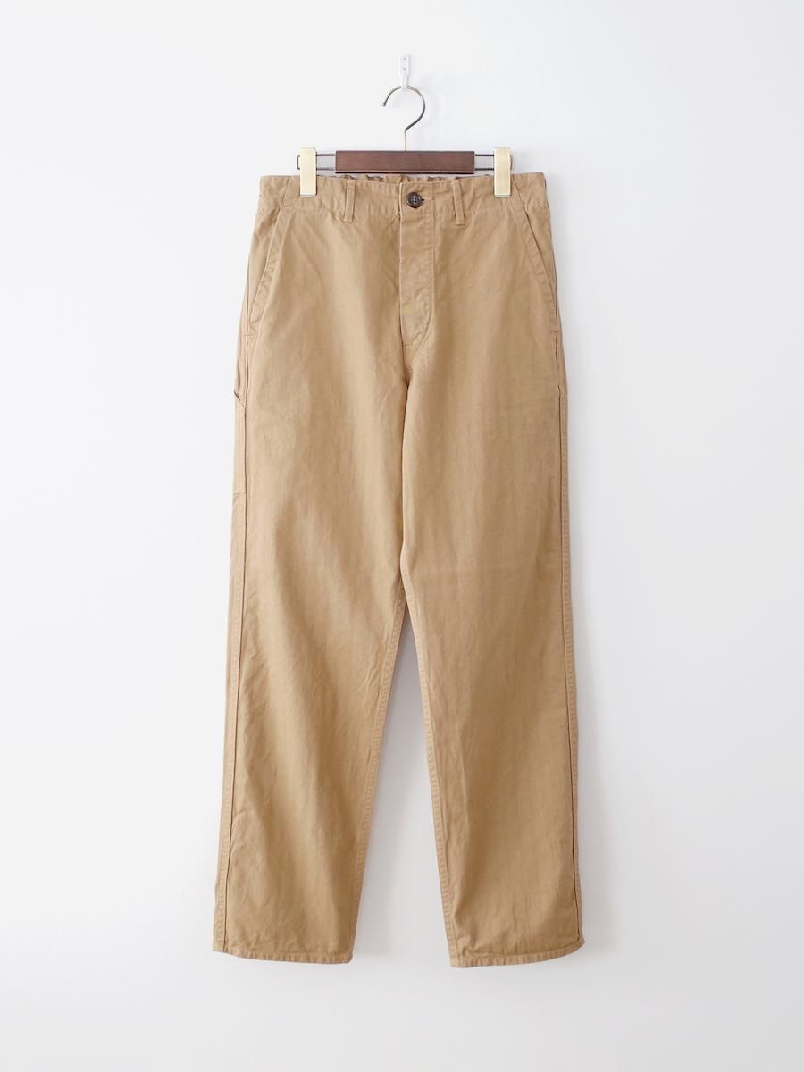 <img class='new_mark_img1' src='https://img.shop-pro.jp/img/new/icons21.gif' style='border:none;display:inline;margin:0px;padding:0px;width:auto;' />20%OFForSlow French Work Pants - Khaki