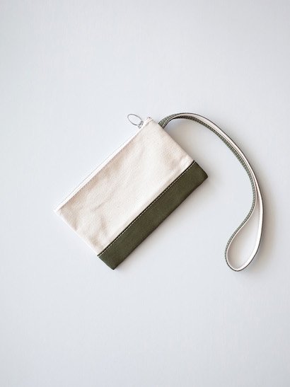 TEMBEA Envelope Small - Natural / Olive