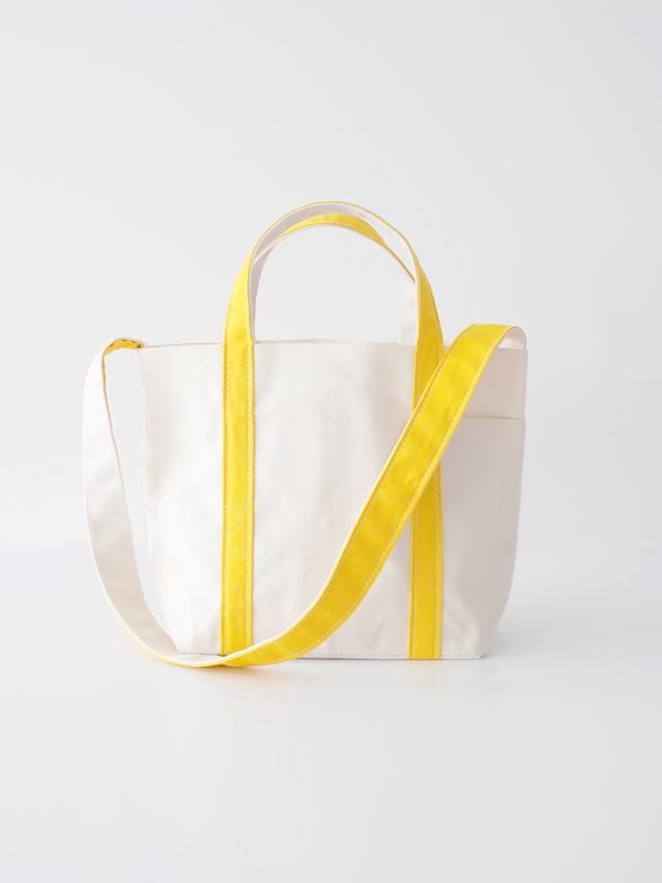 TEMBEA Club Tote Small - Natural / Dk Yellow