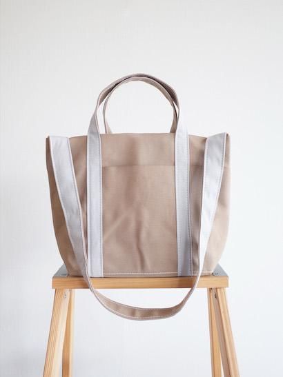 TEMBEA Club Tote Small - Beige / Lt Gray