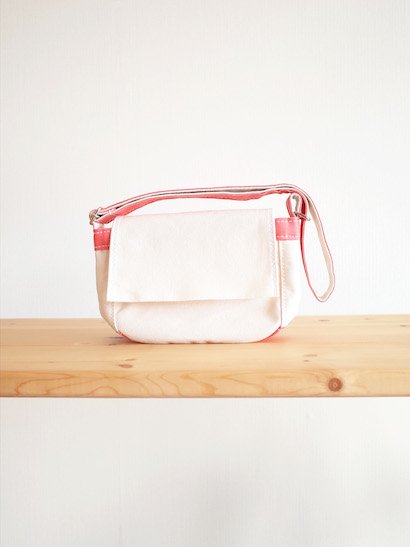 TEMBEA Toy Bag - Natural / Coral Pink