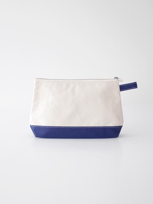 TEMBEA Toiletry Bag Large - Natural / Navy