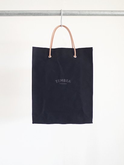 TEMBEA Paper Tote Logo - Black