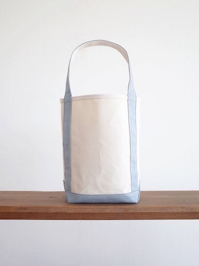 TEMBEA  Baguette Tote Small - Natural / Blue Gray