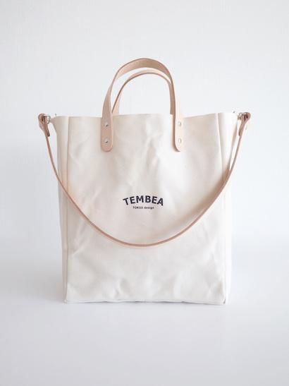 TEMBEA Club Tote Logo - Natural