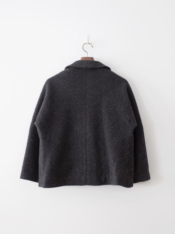 アトリエダンタン ウール&アルパカジャケット ダークグレー コート Atelier d'antan Clouet ウールアルパカジャケット Dk Gray