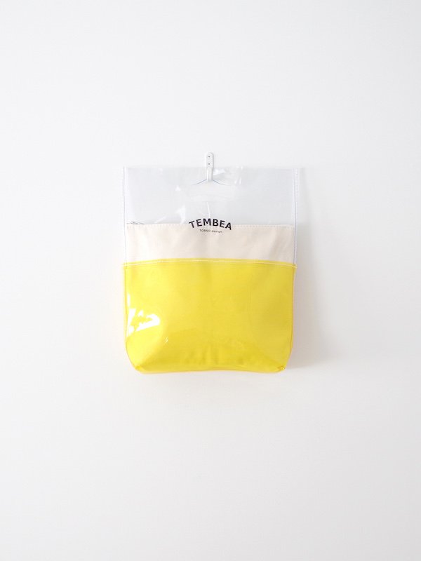 <img class='new_mark_img1' src='https://img.shop-pro.jp/img/new/icons21.gif' style='border:none;display:inline;margin:0px;padding:0px;width:auto;' />【50%OFF】TEMBEA Vinyl Bag Small 2Tone PVC - Clear / Yellow