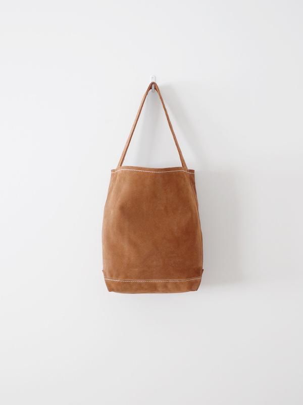TEMBEA Single Tote Suede - Dk Beige