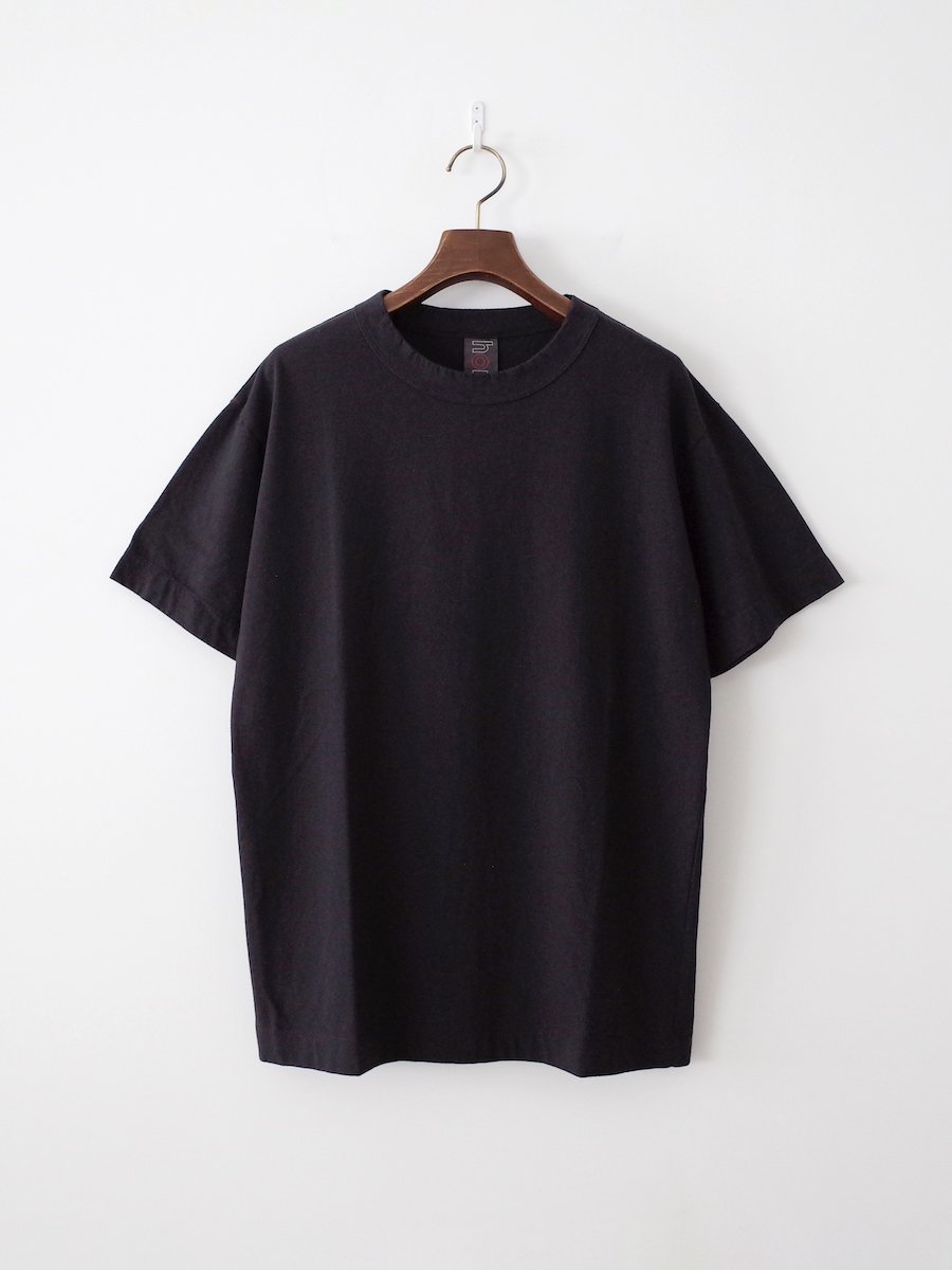 homspun 天竺半袖Tシャツ ブラック（XL , XXL）