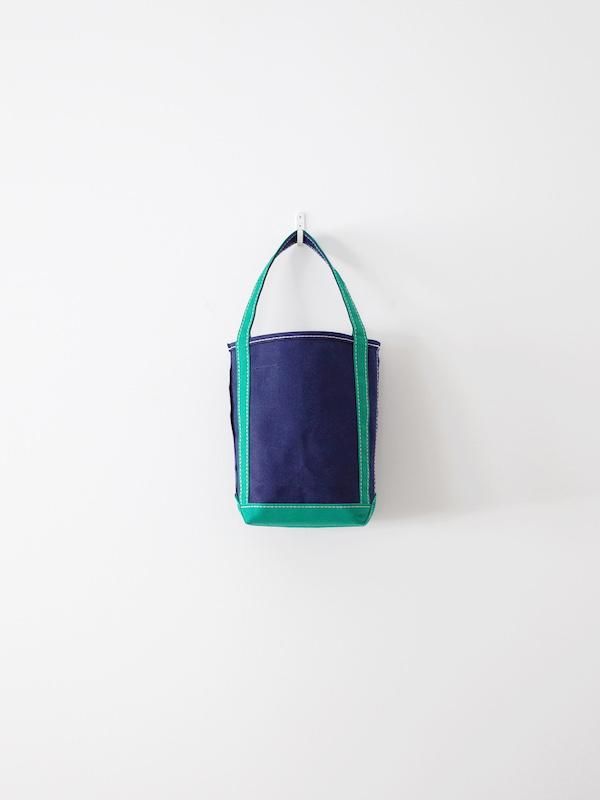 TEMBEA Baguette Tote Mini - Navy / Light Green